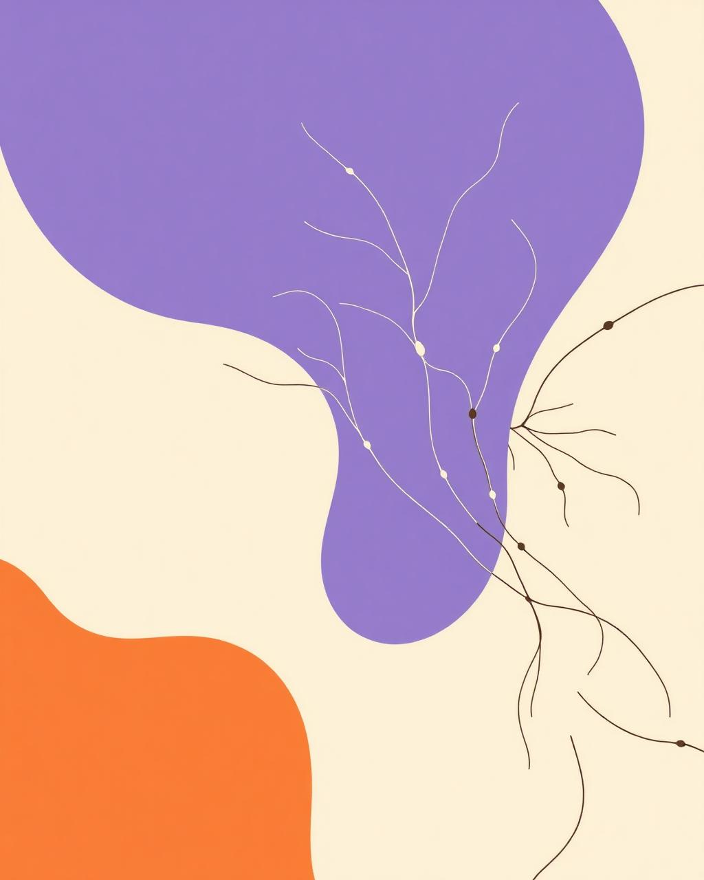 Illustration abstraite des perceptions, du langage et des connexions intérieures